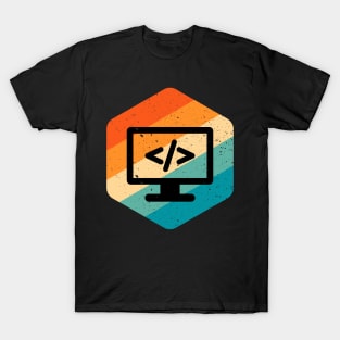 Vintage Web Developer CSS JavaScript & HTML T-Shirt